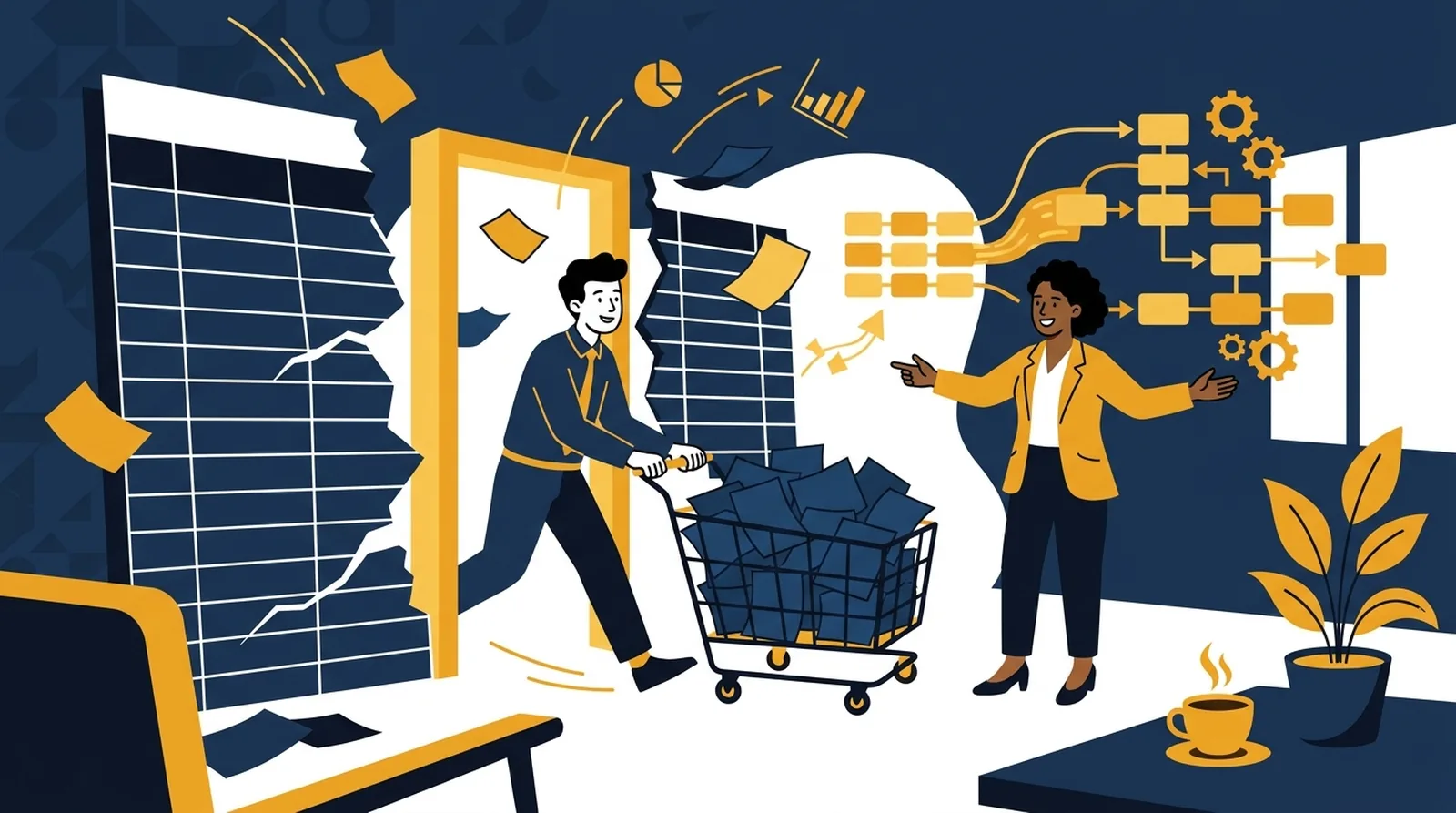 Quitter Excel pour un ERP Illustration : Excel
