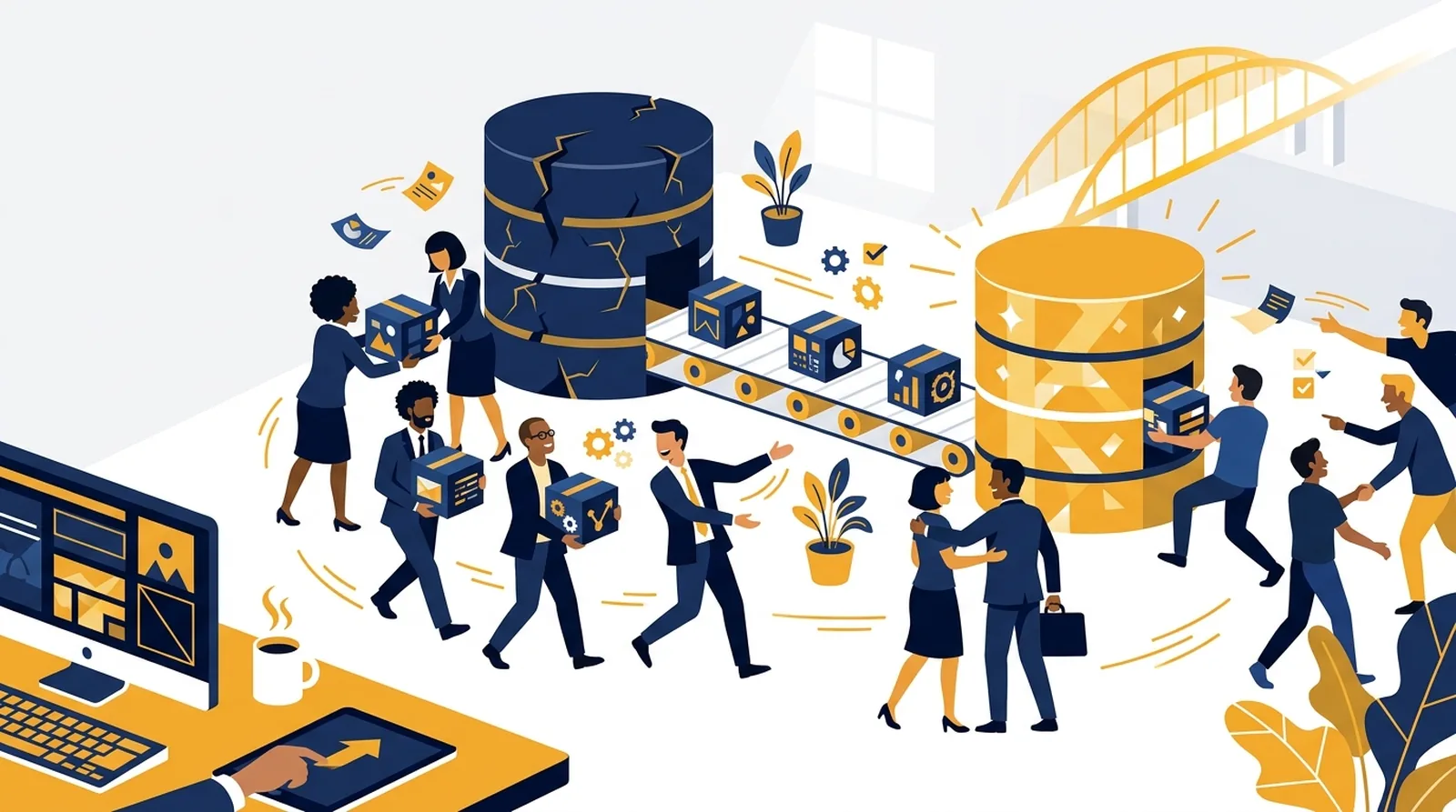 Illustration : migration Odoo