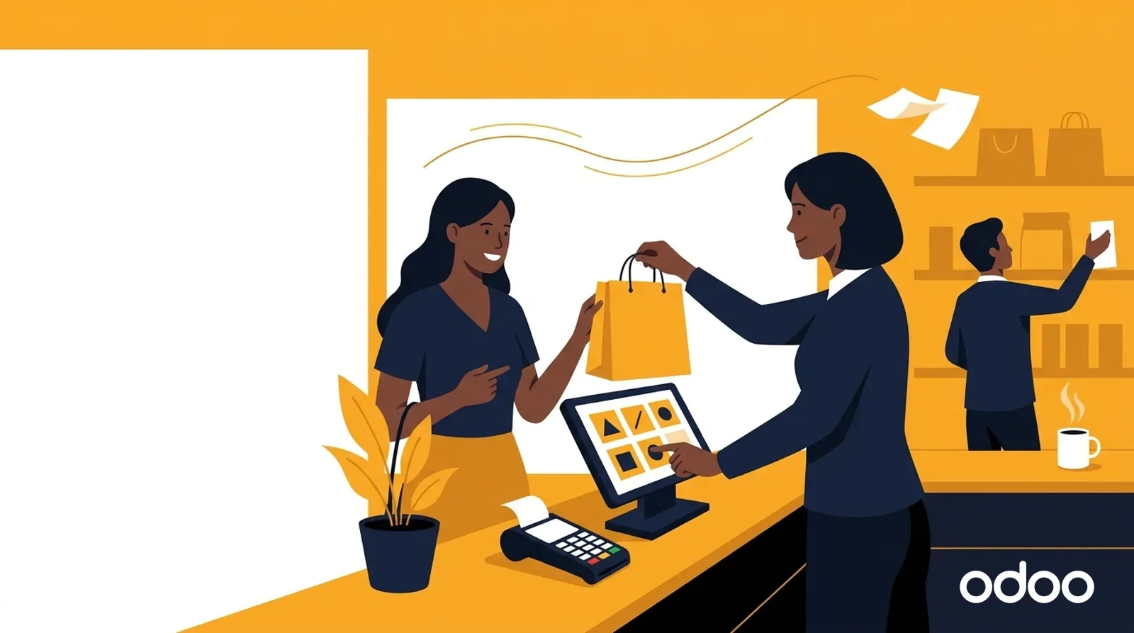 Odoo Point de vente Illustration : point de vente