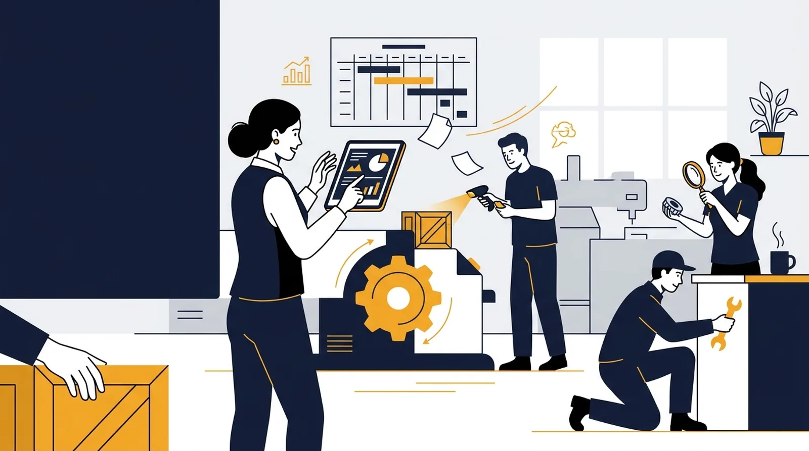 Illustration: production management with Odoo