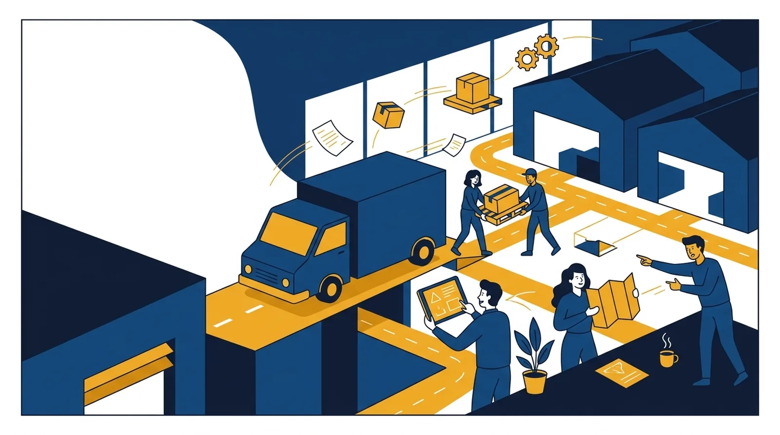 Distribution Illustration : ERP Odoo pour la distribution