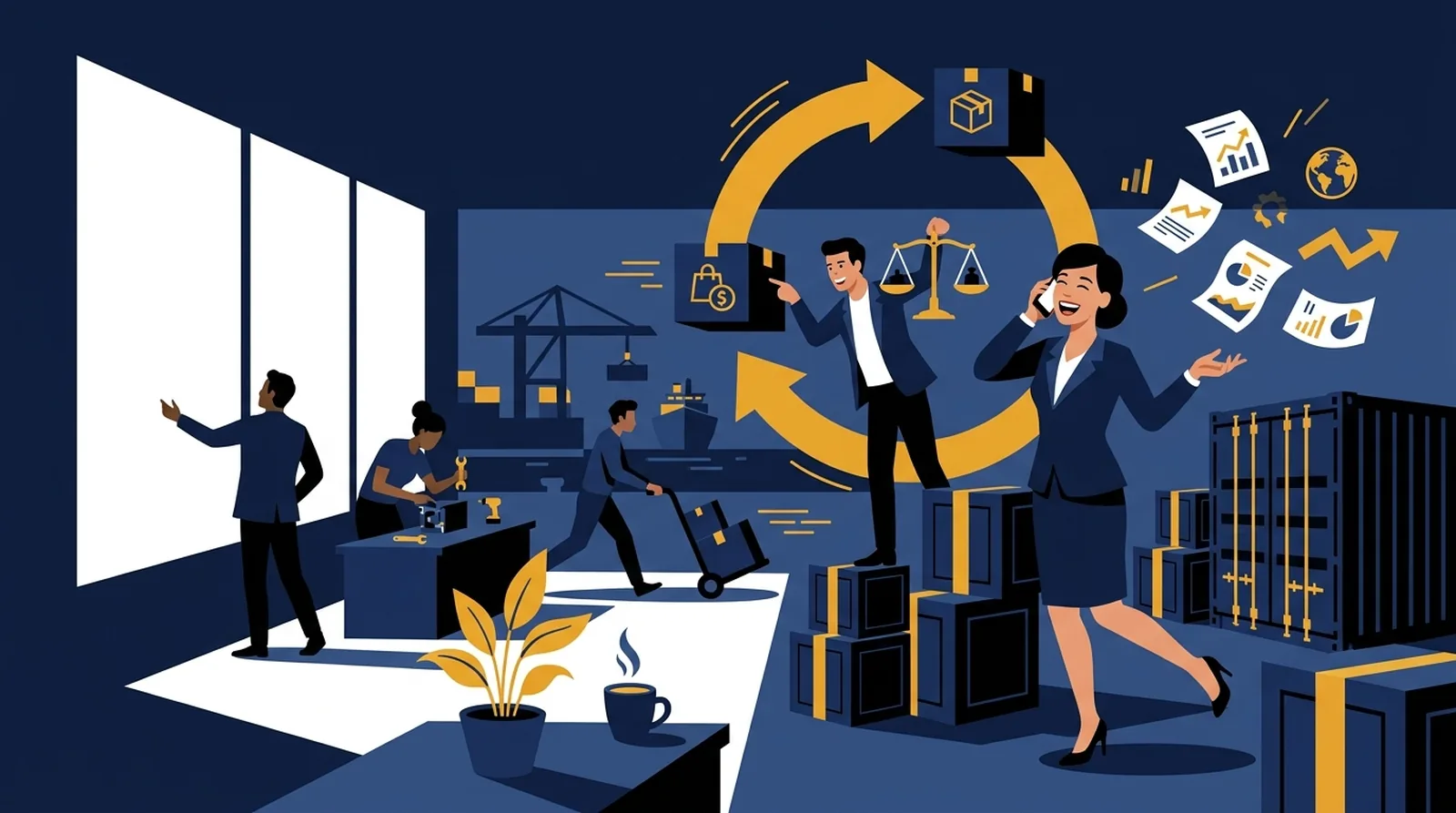 Illustration: Odoo ERP for trading companies