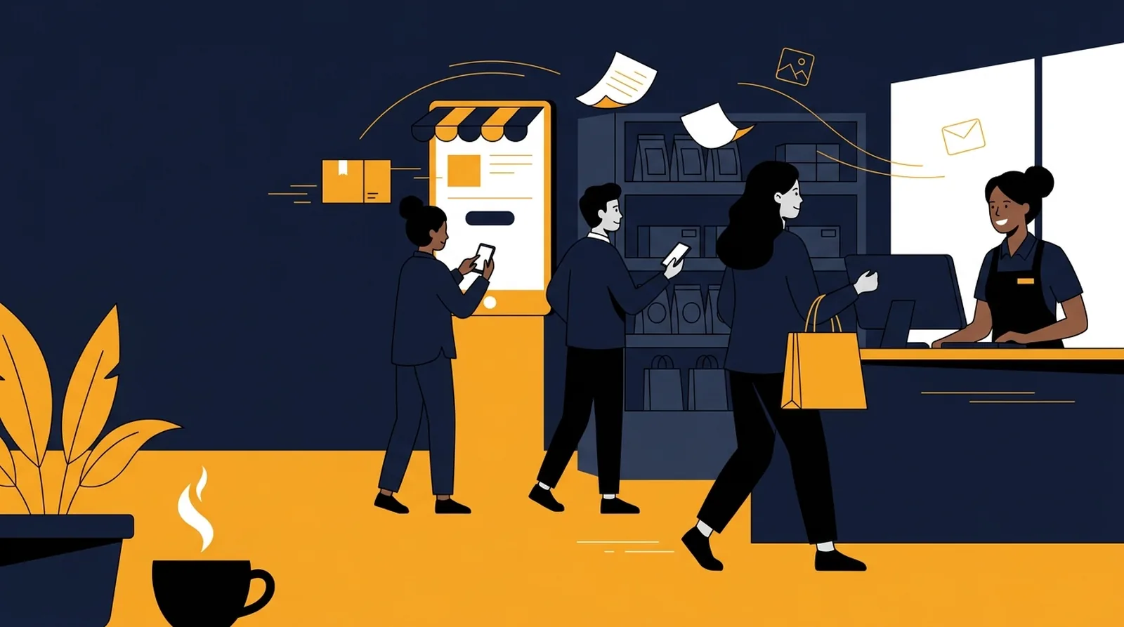 Illustration: Odoo ERP for commerce and retail